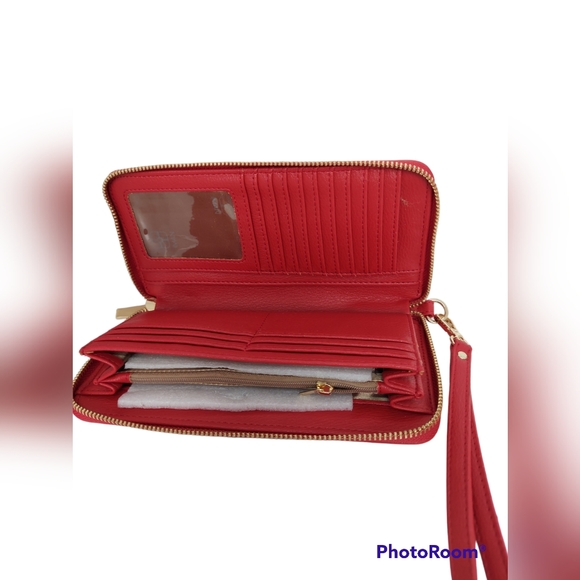IMAN Red Wallet/Wristlet - Picture 3 of 6
